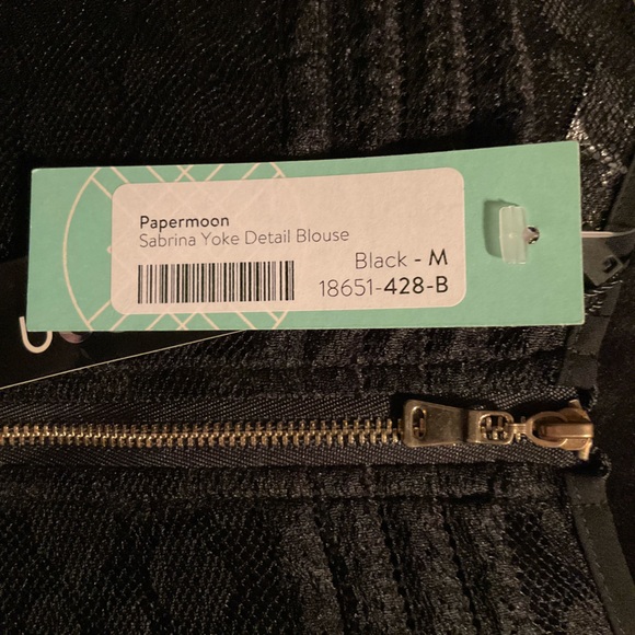 Papermoon medium Sabrina Yoke Detail Blouse - Picture 6 of 7